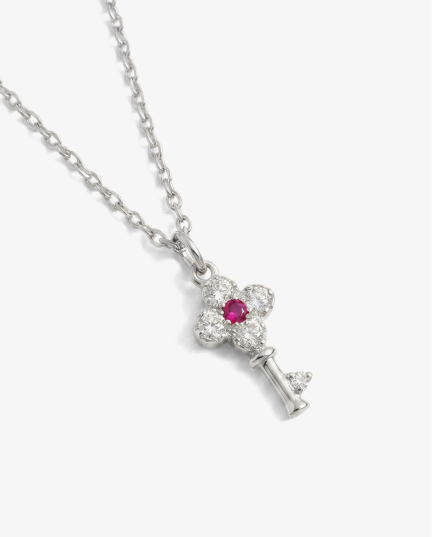 Clover Key Pendant Necklace